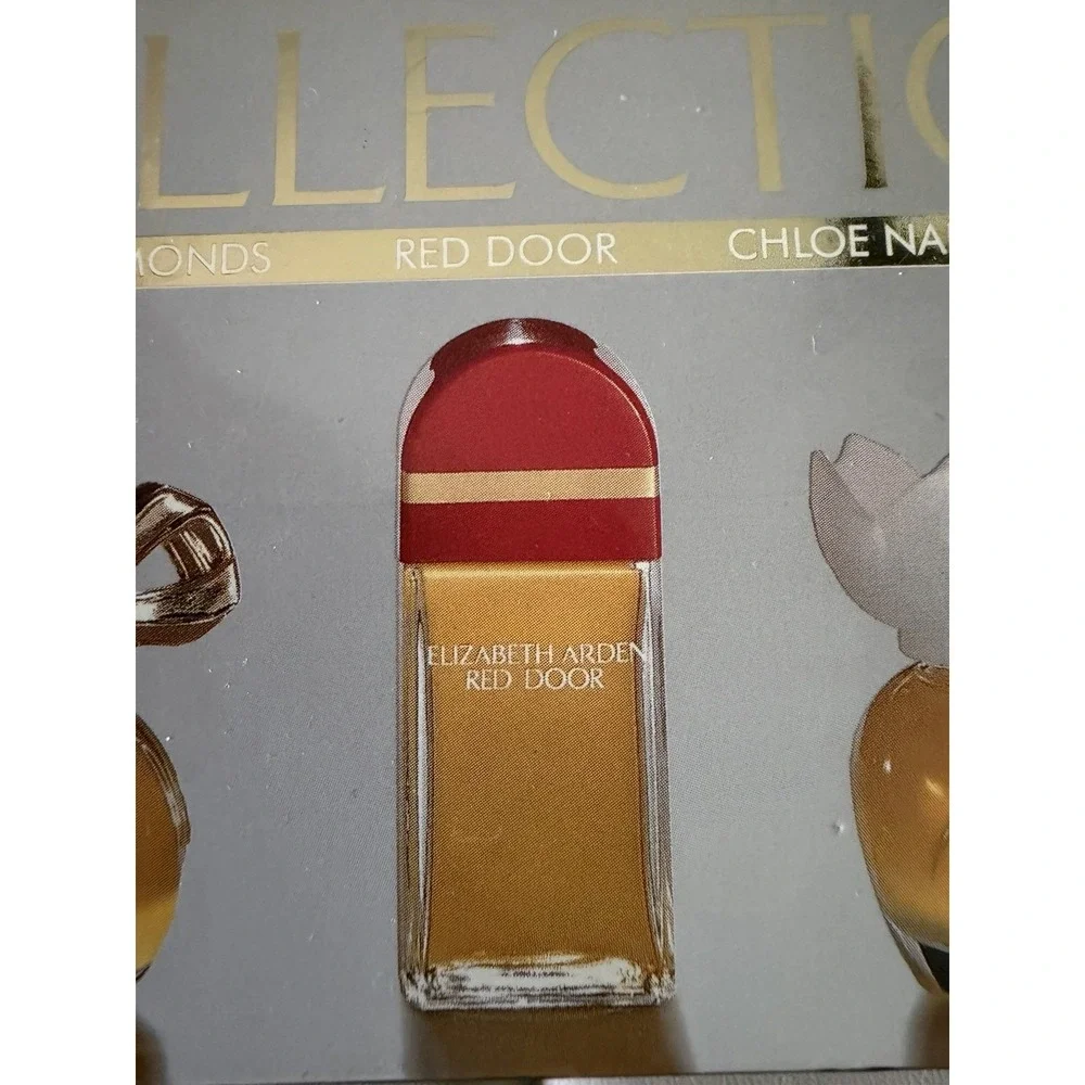 Vtg Mini Perfumes Gift Set 6pcs, Chloe, Scherrer,Red Door, White Diamonds & More